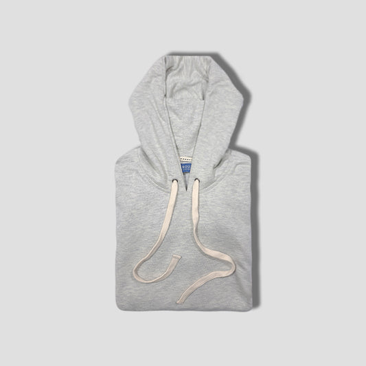 hoodie con cordones hecho en poliéster y algodón orgánico