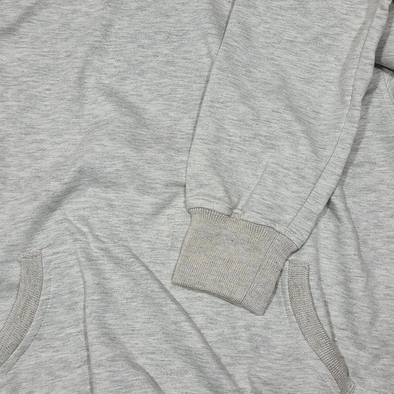 hoodie con algodón orgánico color gris para hombre y mujer