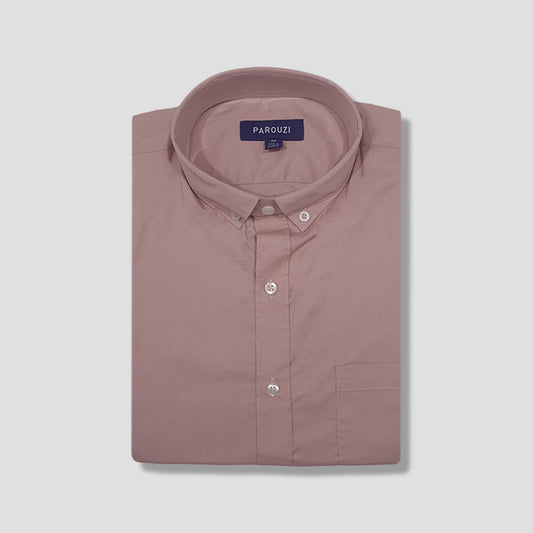 Camisa algodón de color salmón para hombre marca parouzi